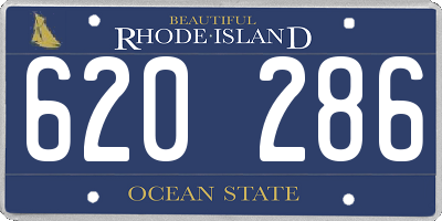 RI license plate 620286