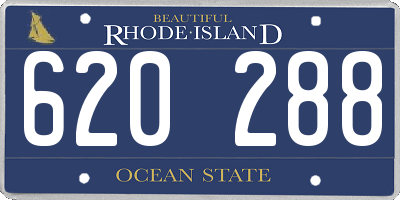 RI license plate 620288