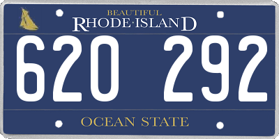 RI license plate 620292