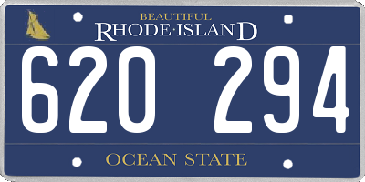 RI license plate 620294
