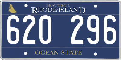 RI license plate 620296