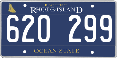 RI license plate 620299