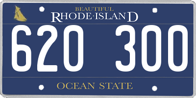 RI license plate 620300