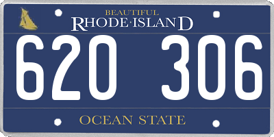 RI license plate 620306