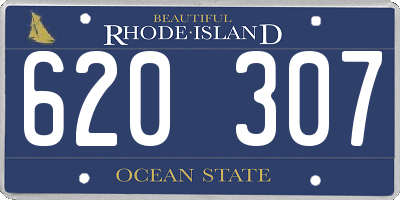 RI license plate 620307