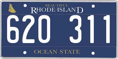 RI license plate 620311