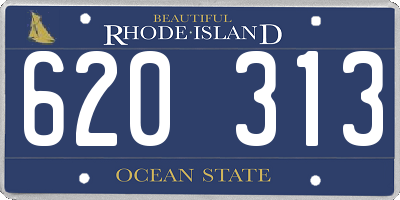 RI license plate 620313