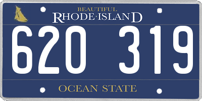 RI license plate 620319