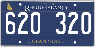 RI license plate 620320