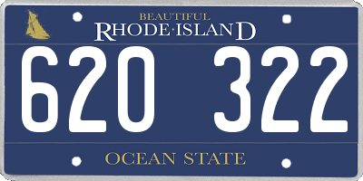 RI license plate 620322