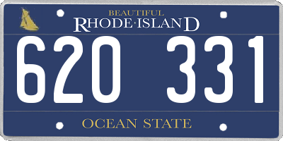 RI license plate 620331