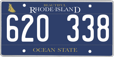 RI license plate 620338