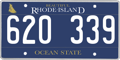 RI license plate 620339