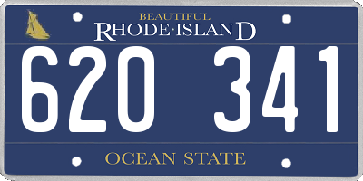 RI license plate 620341