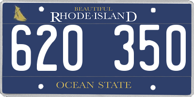 RI license plate 620350