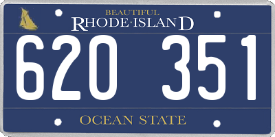 RI license plate 620351