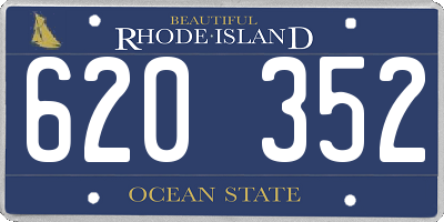 RI license plate 620352