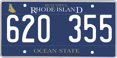 RI license plate 620355