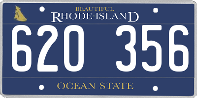 RI license plate 620356