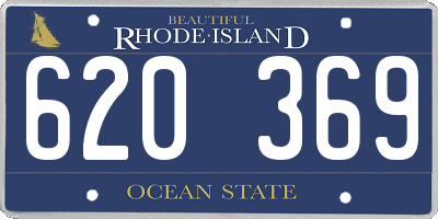 RI license plate 620369
