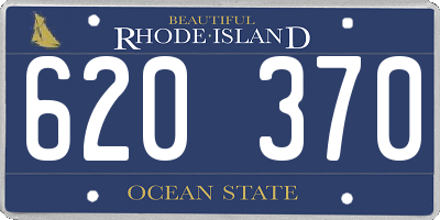 RI license plate 620370