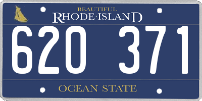 RI license plate 620371