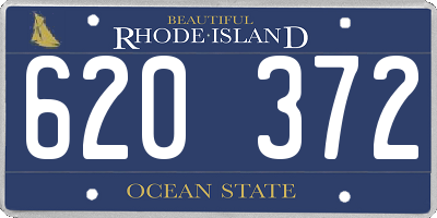 RI license plate 620372