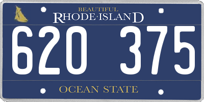 RI license plate 620375