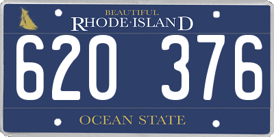 RI license plate 620376