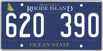 RI license plate 620390