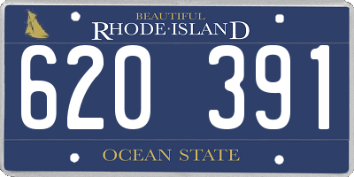 RI license plate 620391