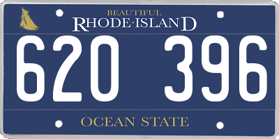 RI license plate 620396