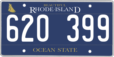 RI license plate 620399