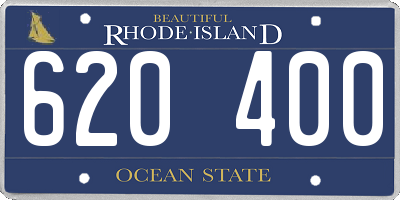 RI license plate 620400