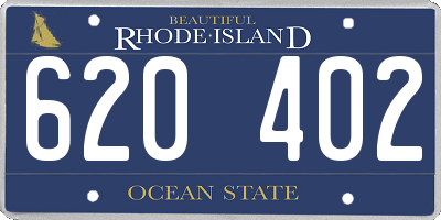 RI license plate 620402