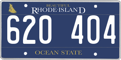 RI license plate 620404