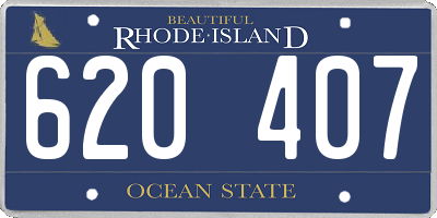 RI license plate 620407