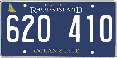 RI license plate 620410