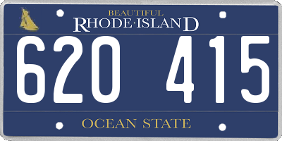 RI license plate 620415