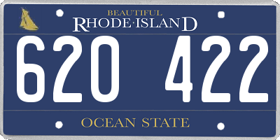 RI license plate 620422