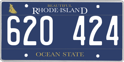 RI license plate 620424