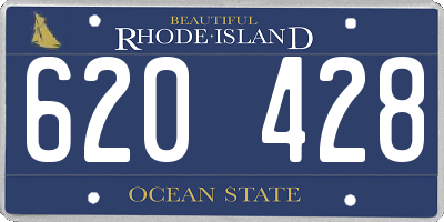RI license plate 620428