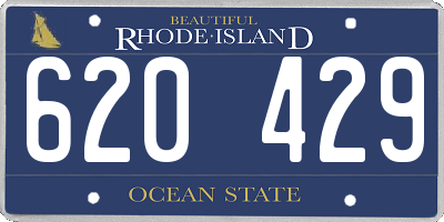 RI license plate 620429