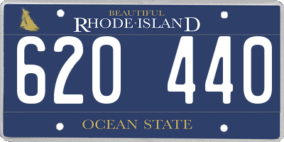 RI license plate 620440