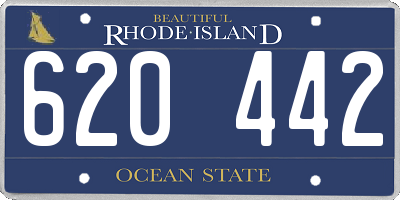 RI license plate 620442