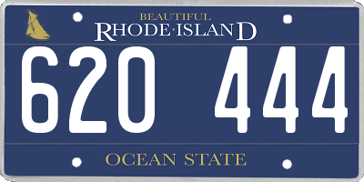 RI license plate 620444