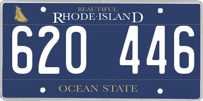 RI license plate 620446