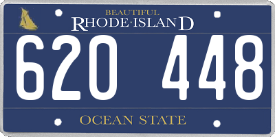 RI license plate 620448