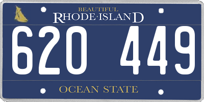 RI license plate 620449