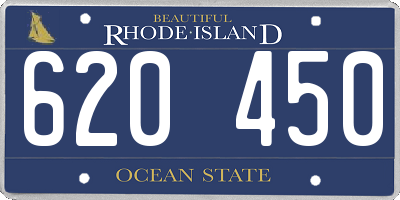 RI license plate 620450